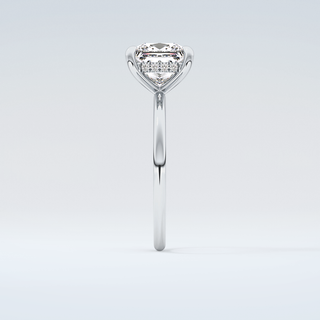 2.0 CT Princess Cut Hidden Halo Moissanite Engagement Ring 17