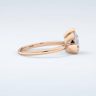 2.0 CT Pear Cut Solitaire Style Moissanite Engagement Ring 10