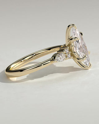 2 CT Marquise Cut Cluster Moissanite Diamond Engagement Ring