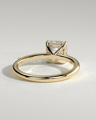 2 CT Asscher Cut Solitaire Moissanite Diamond Engagement Ring