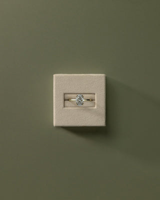 2.0 CT Oval Hidden Halo Moissanite Engagement Ring