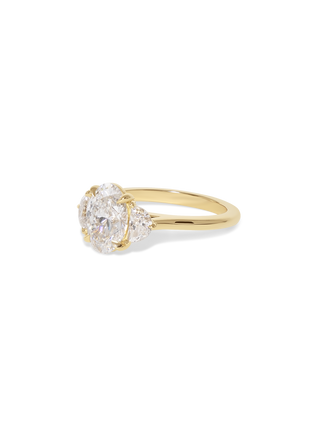 2 CT Round Three Stones Lab Grown Diamond Engagement Ring