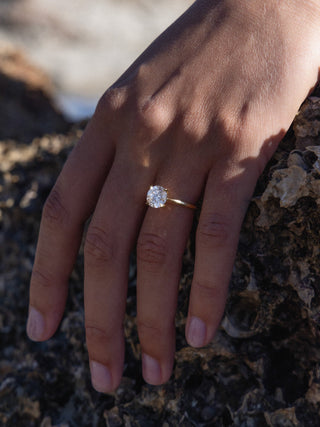 2 CT Round Three Stones Lab Grown Diamond Engagement Ring