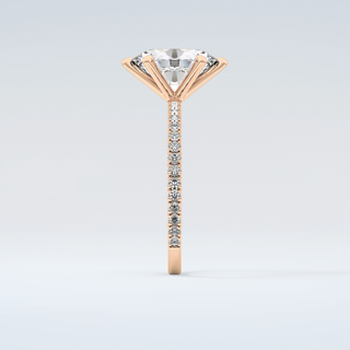 2.0 CT Oval Cut Pave Moissanite Engagement Ring 11