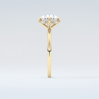 2.0 CT East West Oval Cut Hidden Halo Moissanite Engagement Ring 5