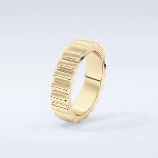 Textured Shank Wedding Band 6