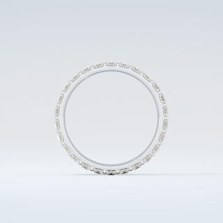 1.08 TCW Baguette Shaped Moissanite Wedding Band 14