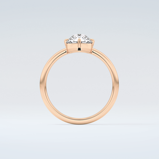 1.0 CT Round Cut Solitaire Moissanite Engagement Ring 8