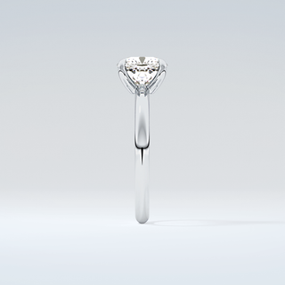 2.0 CT Cushion Cut Solitaire Moissanite Engagement Ring 17