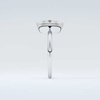 1.5 CT Oval Cut Bezel Style Moissanite Engagement Ring 17