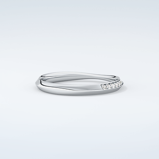 0.16 TCW Round Shaped Moissanite Wedding Band 15