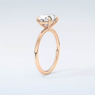 2.0 CT Oval Cut Solitaire Moissanite Engagement Ring 12