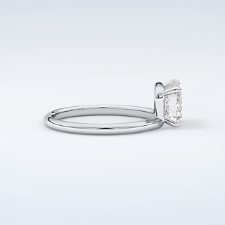 2.0 CT Emerald Cut Solitaire Moissanite Engagement Ring 16