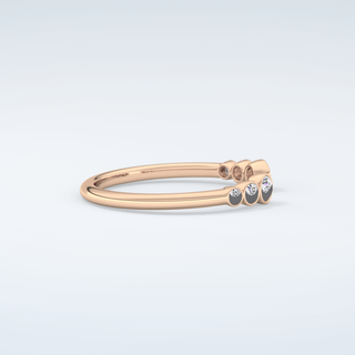 0.22 TCW Round Shaped Moissanite Wedding Band 10