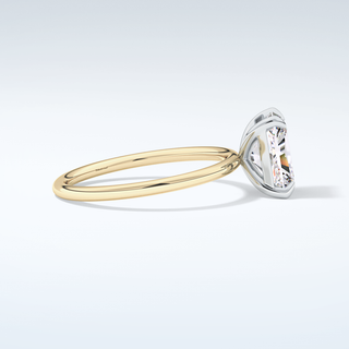 2.0 CT Radiant Cut Solitaire Moissanite Engagement Ring 4