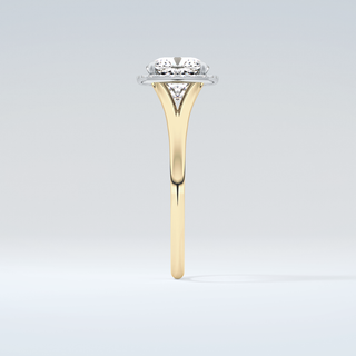 2.0 CT Cushion Cut Halo Split Shank Moissanite Engagement Ring 5