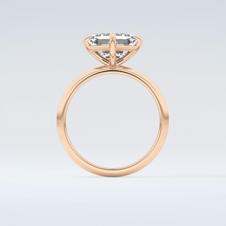 2.0 CT Asscher Cut Solitaire Moissanite Engagement Ring 8