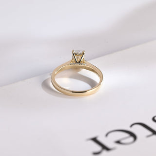Stunning 1.5 - 2.5 CT Cushion Moissanite Engagement Ring with Hidden Halo Design 5
