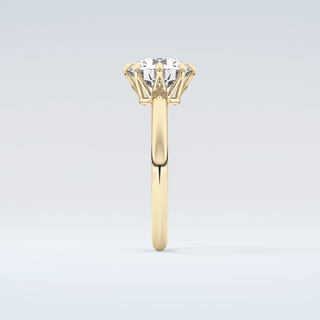 2.0 CT Round Cut Solitaire Moissanite Engagement Ring 5