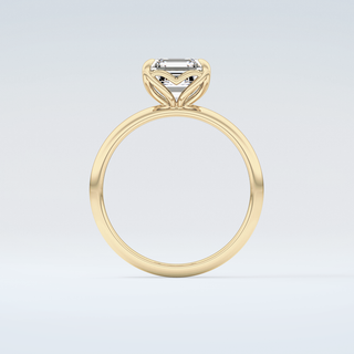 2.0 CT Asscher Cut Solitaire Moissanite Engagement Ring 2