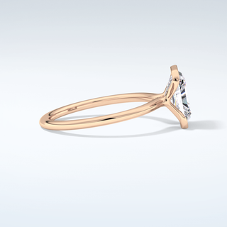 2.0 CT Radiant Cut Half Bezel Moissanite Engagement Ring 10