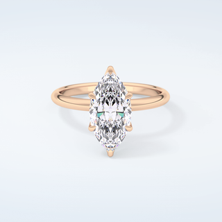 1.5  CT Marquise Cut Solitaire Moissanite Engagement Ring 7