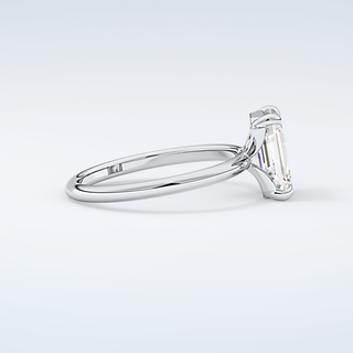 2.0 CT Emerald Cut Solitaire Moissanite Engagement Ring 16