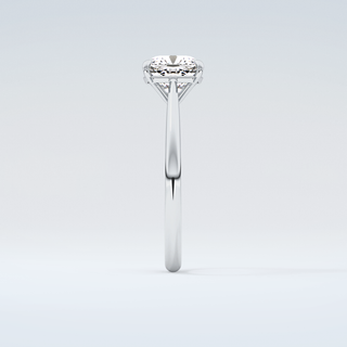 2.0 CT Cushion Cut Solitaire Moissanite Engagement Ring 17