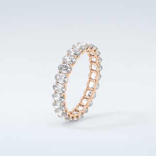 3.15 TCW Oval Shaped Moissanite Wedding Band 12