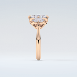 2.0 CT Oval Cut Three Stone Moissanite Engagement Ring 11