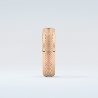 Textured Moissanite Wedding Band 11