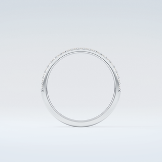 0.18 TCW Round Shaped Moissanite Wedding Band 14