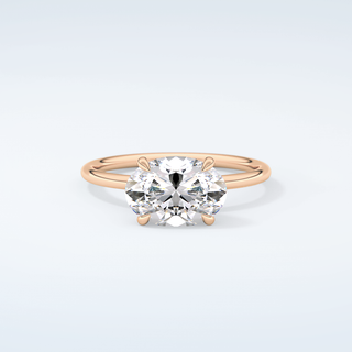 2.0 CT Oval Cut Solitaire Moissanite Engagement Ring 7