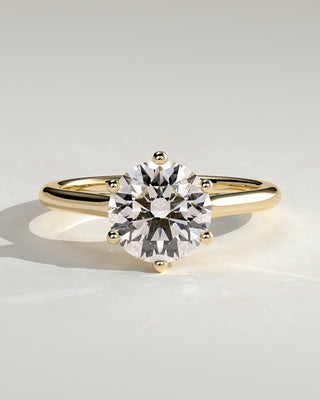 Round Halo, Pave & Split Shank Engagement Ring – 1.93 CT Lab Grown Diamond