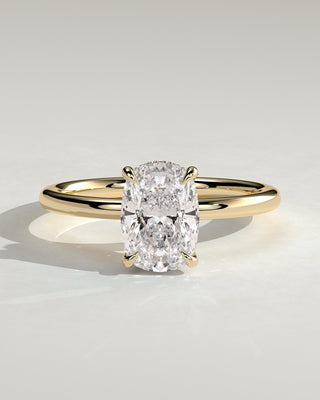 Round Halo, Pave & Split Shank Engagement Ring – 1.93 CT Lab Grown Diamond
