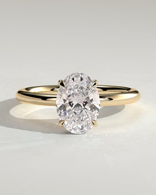 Round Halo, Pave & Split Shank Engagement Ring – 1.93 CT Lab Grown Diamond
