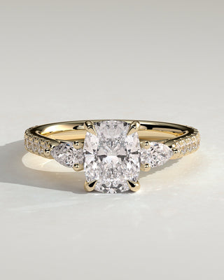 Round Halo, Pave & Split Shank Engagement Ring – 1.93 CT Lab Grown Diamond