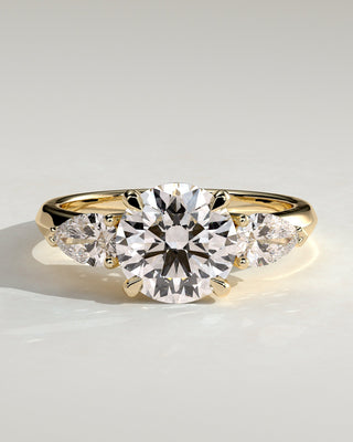 Round Halo, Pave & Split Shank Engagement Ring – 1.93 CT Lab Grown Diamond