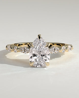 Round Halo, Pave & Split Shank Engagement Ring – 1.93 CT Lab Grown Diamond