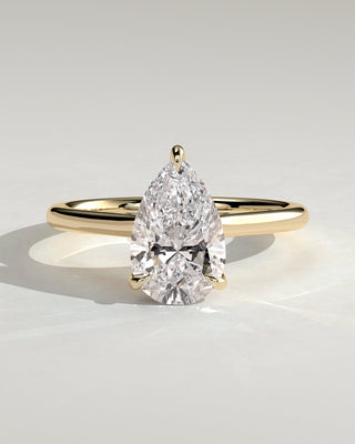Round Halo, Pave & Split Shank Engagement Ring – 1.93 CT Lab Grown Diamond