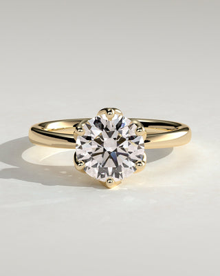 Round Halo, Pave & Split Shank Engagement Ring – 1.93 CT Lab Grown Diamond