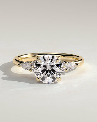 Round Halo, Pave & Split Shank Engagement Ring – 1.93 CT Lab Grown Diamond