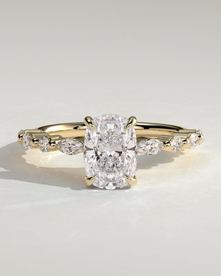 Round Halo, Pave & Split Shank Engagement Ring – 1.93 CT Lab Grown Diamond