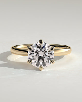 Round Halo, Pave & Split Shank Engagement Ring – 1.93 CT Lab Grown Diamond