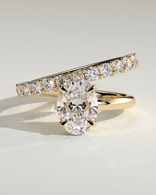 Round Halo, Pave & Split Shank Engagement Ring – 1.93 CT Lab Grown Diamond