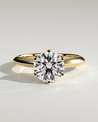Round Halo, Pave & Split Shank Engagement Ring – 1.93 CT Lab Grown Diamond