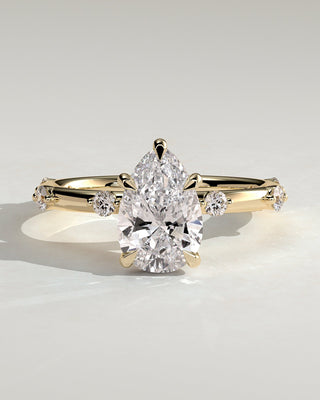 Round Halo, Pave & Split Shank Engagement Ring – 1.93 CT Lab Grown Diamond