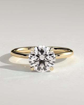 Round Halo, Pave & Split Shank Engagement Ring – 1.93 CT Lab Grown Diamond