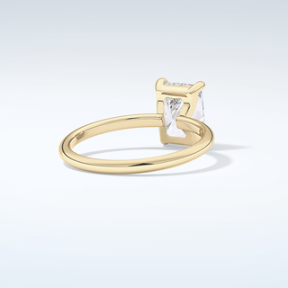 2.0 CT  Radiant Cut Solitaire Moissanite Engagement Ring 3