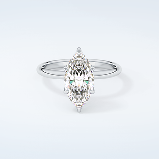 1.5  CT Marquise Cut Solitaire Moissanite Engagement Ring 13